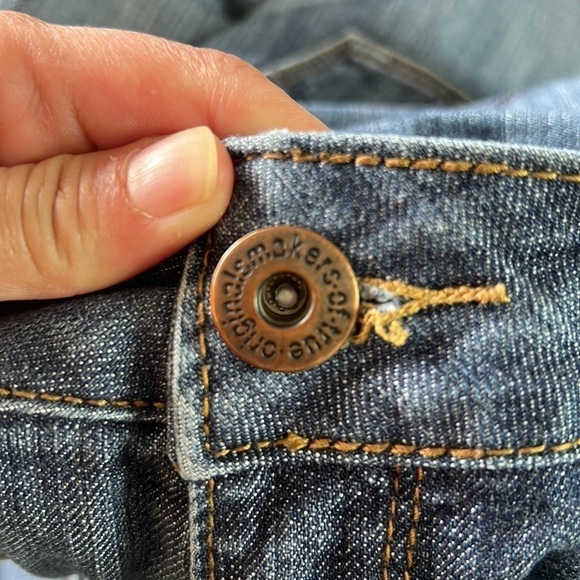 MAKERS Of True Originals Medium Blue Wash Straight Ankle Jeans Size 29 - Picture 13 of 15